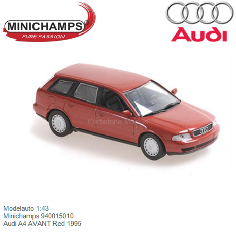 Modelauto 1:43 | Minichamps 940015010 | Audi A4 AVANT Red 1995