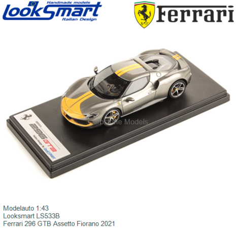 Modelauto 1:43 | Looksmart LS533B | Ferrari 296 GTB Assetto Fiorano 2021