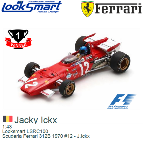 1:43 | Looksmart LSRC100 | Scuderia Ferrari 312B 1970 #12 - J.Ickx