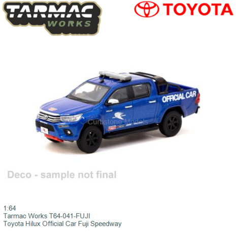 1:64 | Tarmac Works T64-041-FUJI | Toyota Hilux Official Car Fuji Speedway