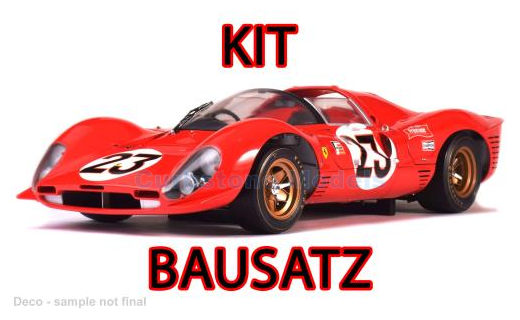 Bouwpakket 1:24 | Bburago 18-26584 | Scuderia Ferrari 330 P4 1967 #23 - L.Bandini - C.Amon