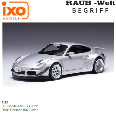 1:43 | IXO-Models MOC337.22 | RWB Porsche 997 Silver