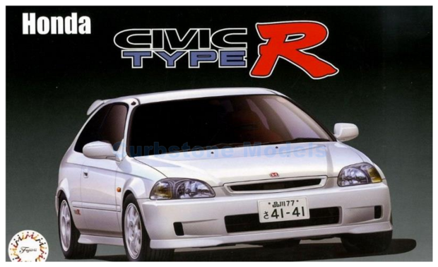 Bouwpakket 1:24 | Fujimi 03987 | Honda Civic Type R (EK9) Late version White