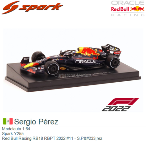 Modelauto 1:64 | Spark Y255 | Red Bull Racing RB18 RBPT 2022 #11 - S.P&#233;rez