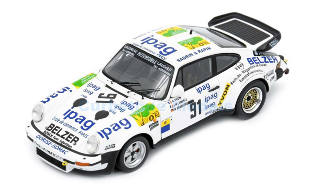 Modelauto 1:43 | Spark S9856 | Porsche 911 Turbo (930) | Dören Racing 1983 #91 - M.Krankenberg - A.Yvon A - J.Lemerle