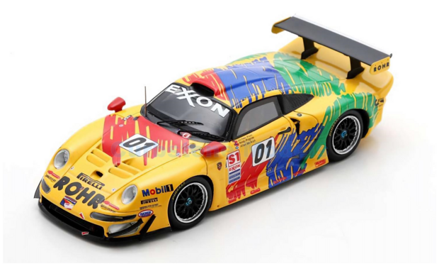Modelauto 1:43 | Spark US211 | Porsche 911 GT1 S1 | Rohr Motorsport 1997 - A.McNish - A.Pilgrim - J.Rohr