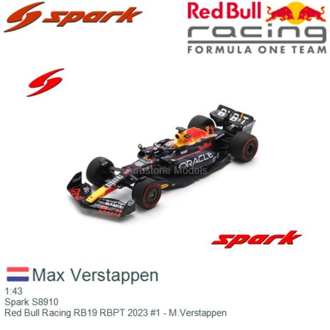 1:43 | Spark S8910 | Red Bull Racing RB19 RBPT 2023 #1 - M.Verstappen