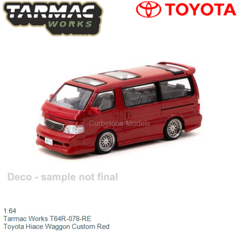 1:64 | Tarmac Works T64R-078-RE | Toyota Hiace Waggon Custom Red