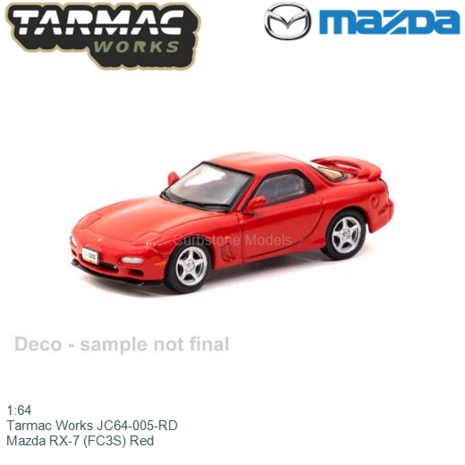 1:64 | Tarmac Works JC64-005-RD | Mazda RX-7 (FC3S) Red