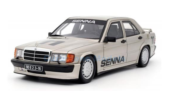 1:18 | Otto Mobile OT1041 | Mercedes Benz 190E 2.3 16 (W201) Smoke Silver 1984 - A.Senna