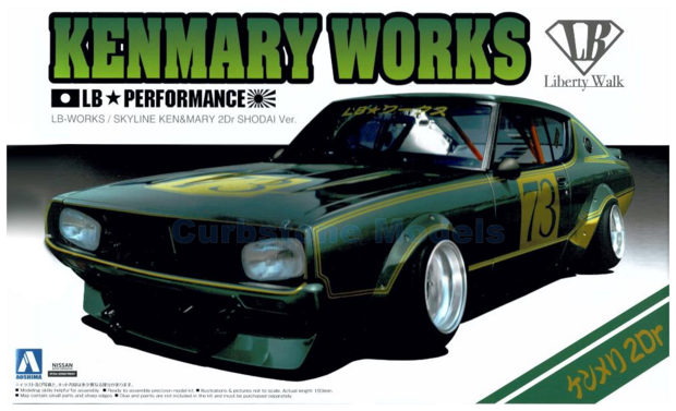 Bouwpakket 1:24 | Aoshima AO05921 | Nissan Skyline Kenmary Works | Liberty Walk LB Performance #73