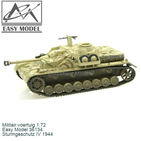 Militair voertuig 1:72 | Easy Model 36134 | Sturmgeschutz IV 1944