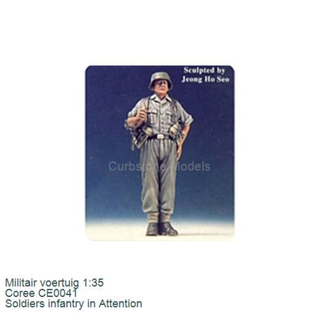 Militair voertuig 1:35 | Coree CE0041 | Soldiers infantry in Attention