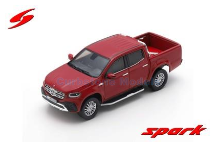 Modelauto 1:43 | Spark S4995 | Mercedes Benz X250d Red Metallic 2018