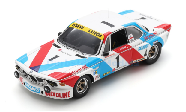 Modelauto 1:43 | Spark SB638 | BMW 3.0 CSi | Luigi Racing Team 1975 #1 - A.Peltier - M.Demol