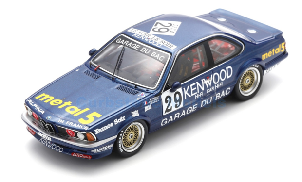 Modelauto 1:43 | Spark SB671 | BMW 635 CSi | Team Garage Du Bac 1986 #29 - F.Giroix - J.Malcher - M.Trolle