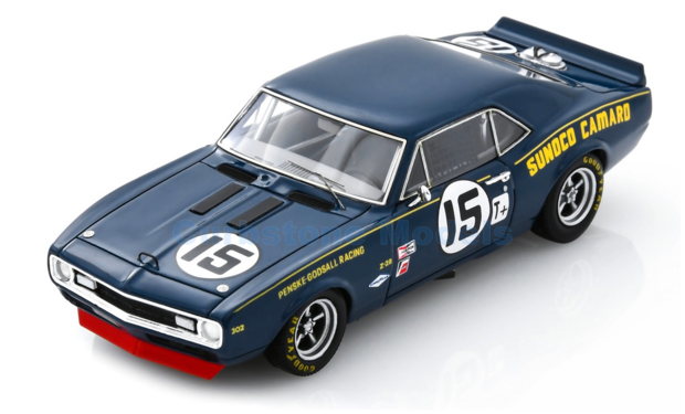 Modelauto 1:43 | Spark US245 | Chevrolet Camaro | Penske Godsall Racing Team 1968 #15 - M.Donohue - C.Fisher