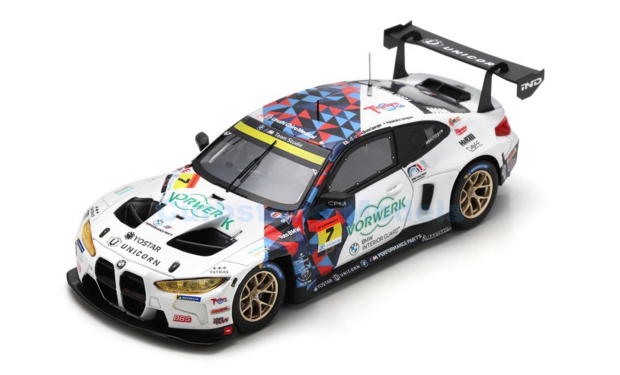 Modelauto 1:43 | Spark SGT069 | BMW Team Studie x CRS M4 2023 - B.Spengler - S.Ara - M.Yanagida