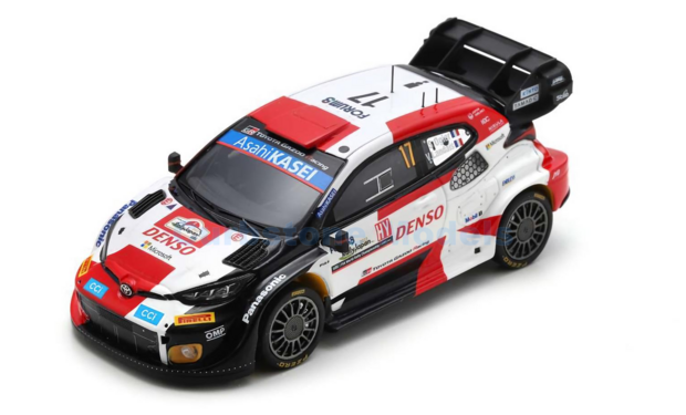 Modelauto 1:43 | Spark S6732 | Toyota Gazoo Racing GT Yaris Rally1 Hybrid WRC 2023 #17 - S.Ogier - V.Landais