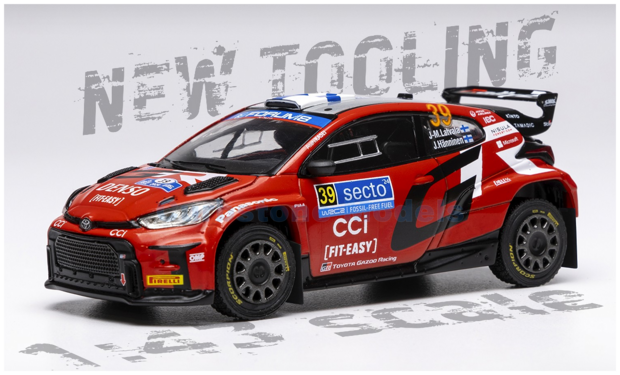 Modelauto 1:43 | IXO-Models RAM955.22 | Toyota Gazoo Racing GT Yaris Rally2 WRC 2024 #39 - J.Latvala - J.Hänninen