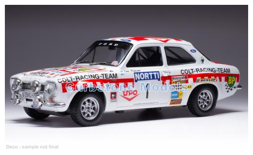 Modelauto 1:18 | IXO-Models 18RMC141B.22 | Ford Escort RS 1600 Mk.I | Colt Racing Team 1974 #1 - T.Mäkinen - H.Liddon
