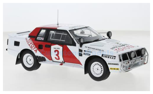 Modelauto 1:24 | IXO-Models 24RAL025B | Toyota Celica Twincam Turbo (TA64) Toyota Team Europe 1985 #3 - B.Waldegård - H.Th