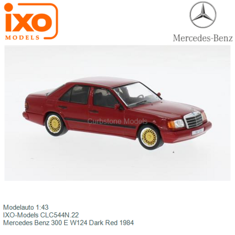 Modelauto 1:43 | IXO-Models CLC544N.22 | Mercedes Benz 300 E W124 Dark Red 1984