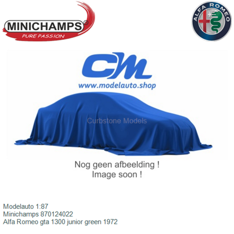 Modelauto 1:87 | Minichamps 870124022 | Alfa Romeo gta 1300 junior green 1972