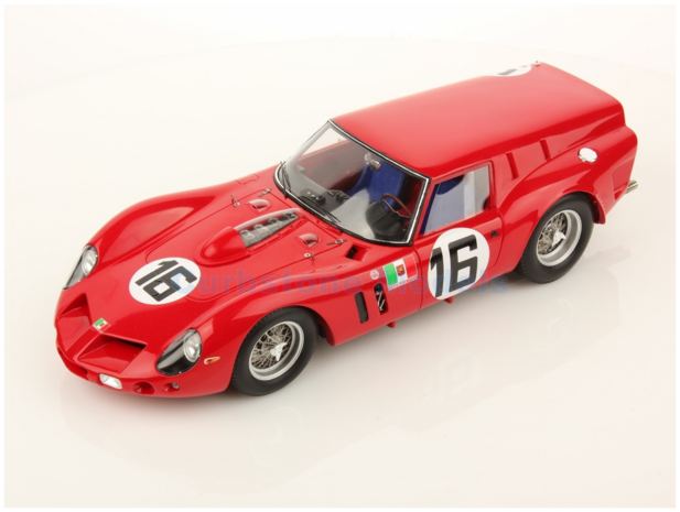 Modelauto 1:18 | Looksmart LS18LM01 | Ferrari 250 GT Breadvan Rood 1962 #16 - C.Abate - C.Davis