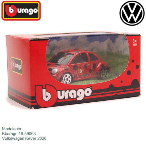 Modelauto  | Bburago 18-59063 | Volkswagen Kever 2020