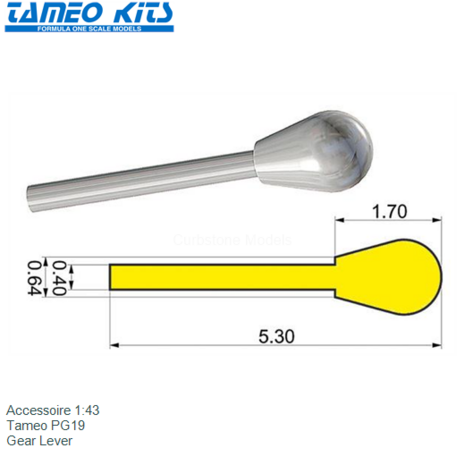 Accessoire 1:43 | Tameo PG19 | Gear Lever