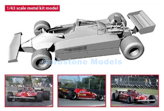 Bouwpakket 1:43 | Tameo TMK443 | Ferrari 126 CK | 1998 #27 #28 - G.Villeneuve - D.Pironi