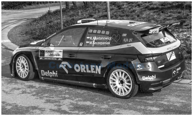 Modelauto 1:43 | IXO-Models RAM969.22 | Skoda Fabia RS Rally2 2024 #22 - K.Kajetanowicz  - M.Szczepaniak