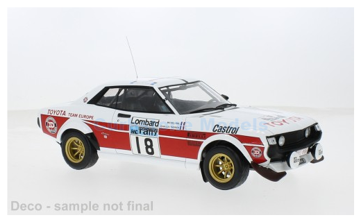 Modelauto 1:18 | IXO-Models 18RMC189C.22 | Toyota Celica 2000 GT (RA21) 1977 #18 - J.Thérier - M.Vial