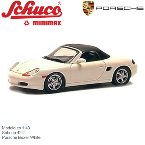 Modelauto 1:43 | Schuco 4241 | Porsche Boxer White
