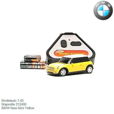 Modelauto 1:43 | Majorette 212400 | BMW New Mini Yellow