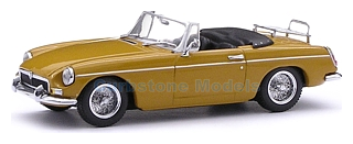 Modelauto 1:43 | Minichamps 430131034 | MG B met spaakwielen Orange 1967