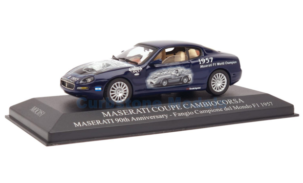 Modelauto 1:43 | IXO-Models MOC051 | Maserati Cambiocorsa Coupe Blue 2002