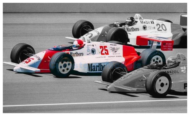 Bouwpakket 1:43 | Tameo TIK019 | Penske Pc18 White 1989 #25 - A.Unser