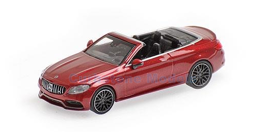Modelauto 1:87 | Minichamps 870037032 | Mercedes Benz AMG C 63 C-Class Metallic Red 2016