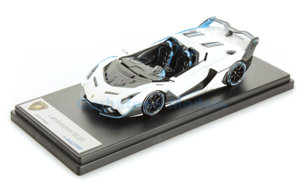 Modelauto 1:43 | Looksmart LS518 | Lamborghini SC20 White 2020