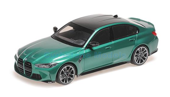 Modelauto 1:18 | Minichamps 155020200 | BMW M3 Limousine Isle of Man Green 2020