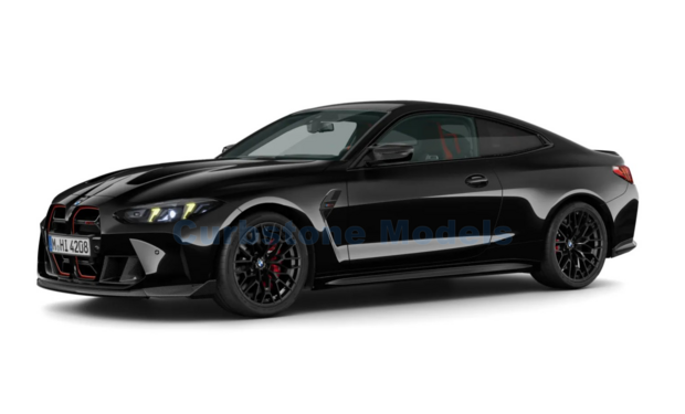 Modelauto 1:43 | Minichamps 410025121 | BMW M M4 CS Metallic Black 2024