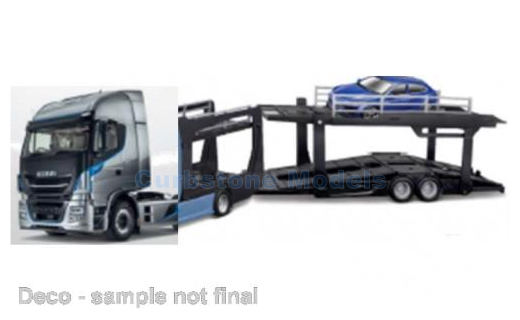 Modelauto 1:43 | Bburago 18-31475 | Iveco S-Way 570 Autotransport