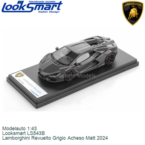 Modelauto 1:43 | Looksmart LS543B | Lamborghini Revuelto Grigio Acheso Matt 2024