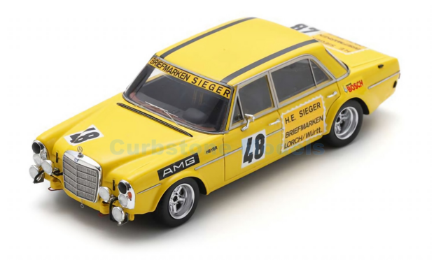 Modelauto 1:43 | Spark S5893 | Mercedes Benz 300 SEL 6.8 AMG 1972 #48 - H.Heyer