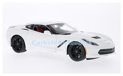 1:18 | Maisto 31677WHITE | Chevrolet Corvette Stingray C7 White 2014