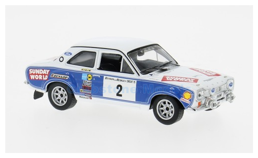 Modelauto 1:43 | IXO-Models RAC438.22 | Ford Motor Co. Ltd. Escort MK.I RS 1600 1975 #2 - B.Coleman - P.Phelan 