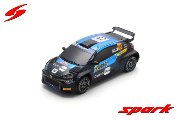 Modelauto 1:43 | Spark S6861 | Toyota Yaris GR Rally2 | Printsport Racing Team 2024 #23 - S.Pajari  - E.Mälkönen 