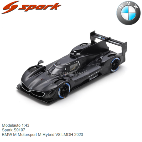 Modelauto 1:43 | Spark S9107 | BMW M Motorsport M Hybrid V8 LMDH 2023